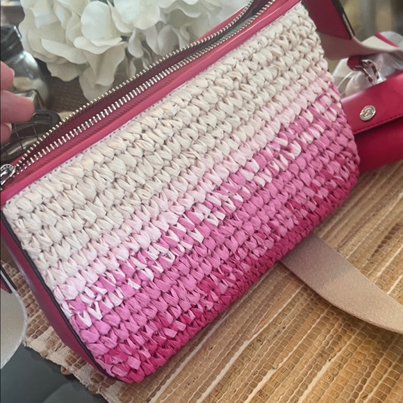 Michael Kors Pink and Cream Ombre Crossbody Bag - Picture 12 of 16